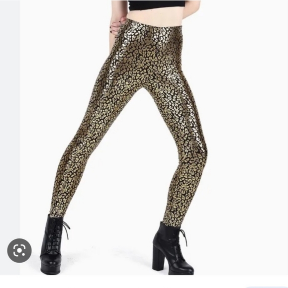 BLACKMILK Cheetah Gold High Waisted Leggings - Limited Edition! - Picture 12 of 12